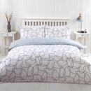 Lewis's Pebble Duvet Set - Black