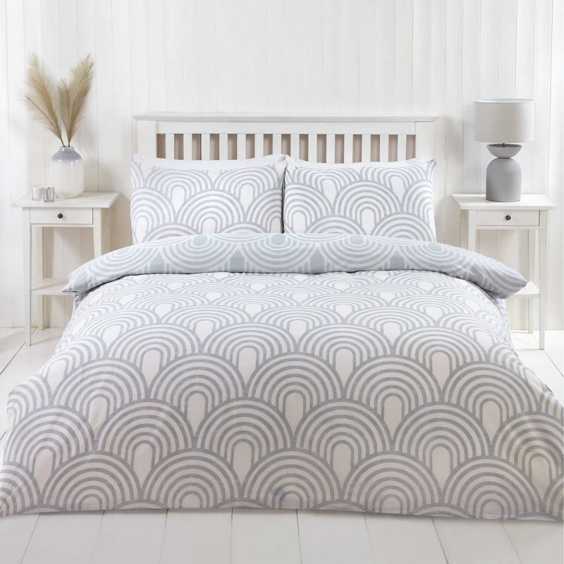 Lewis's Kaleid Duvet Set - Grey