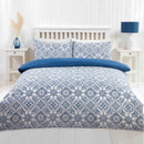 Lewis's Porto Duvet Set - Navy