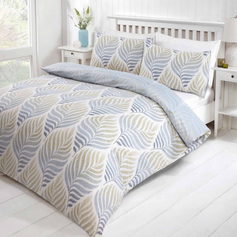 Lewis's Foglia Duvet Set - Natural