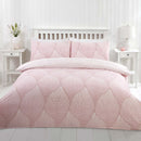 Lewis's Foglia Duvet Set - Pink