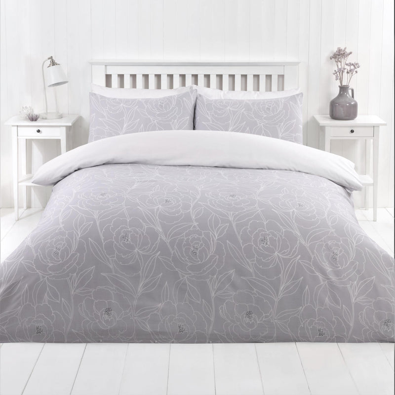Lewis's Linea Duvet Set - Grey