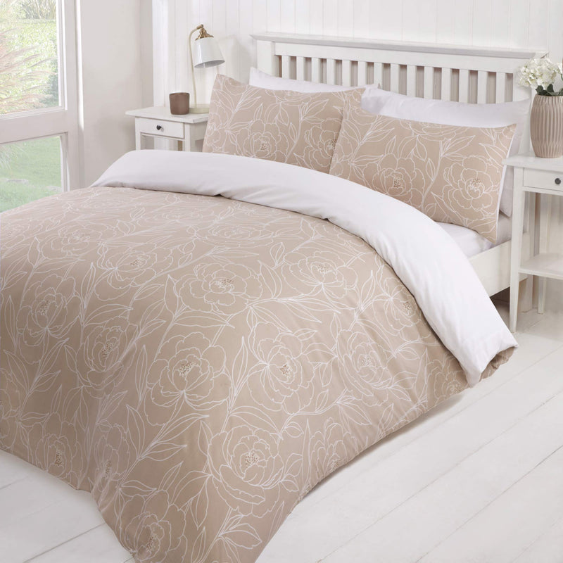 Lewis's Linea Duvet Set - Natural