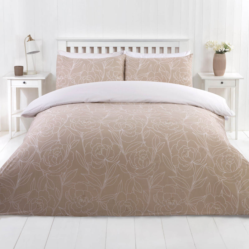 Lewis's Linea Duvet Set - Natural