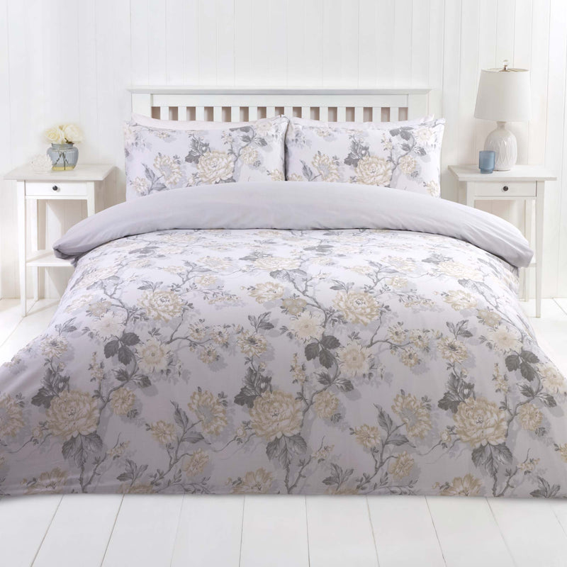 Lewis's Fauna Duvet Set - Grey/Cream