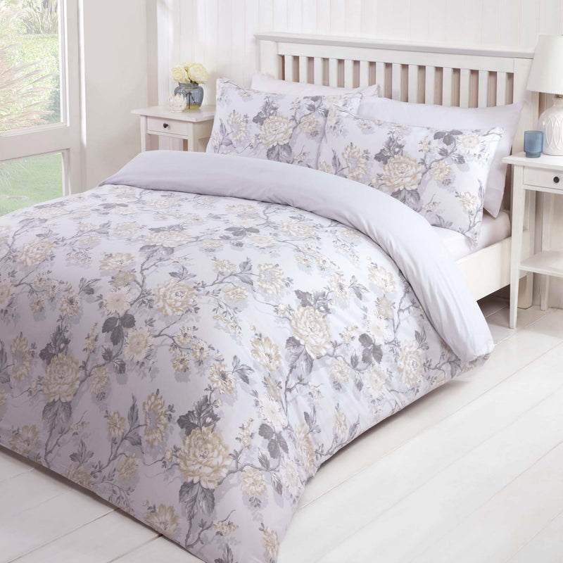 Lewis's Fauna Duvet Set - Grey/Cream