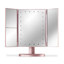 Bauer Mirror Tri Fold with 24 LED Lights