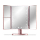 Bauer Mirror Tri Fold with 24 LED Lights