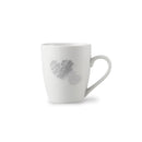 Grey Heart Design Mug Set - Set of 4