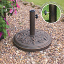 Silver & Stone Milano Cast Iron Effect 8KG Parasol Base