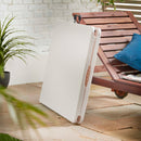 Silver & Stone Folding Camping Trestle Table 6ft 180 x 75 x 73cm - White