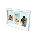 Lewis's Multi Aperture Photo Picture Frame with 3 Photos (White, 4" x 6")