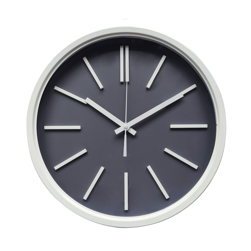 Lewis's Wall Clock - Grey and White 35x35x5.5cm