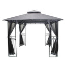Silver & Stone Outdoor Winchester Premium Gazebo 3m x 3m - Grey
