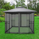 Silver & Stone Outdoor Winchester Premium Gazebo 3m x 3m - Grey