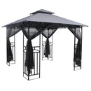 Silver & Stone Outdoor Winchester Premium Gazebo 3m x 3m - Grey