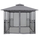 Silver & Stone Outdoor Winchester Premium Gazebo 3m x 3m - Grey