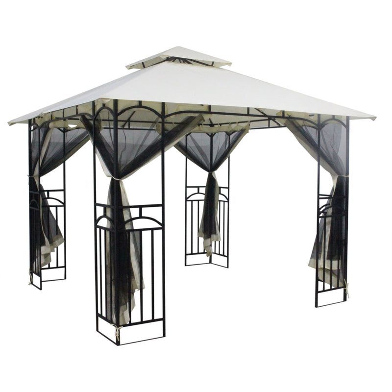 Silver & Stone Outdoor Winchester Premium Gazebo 3m x 3m - Beige