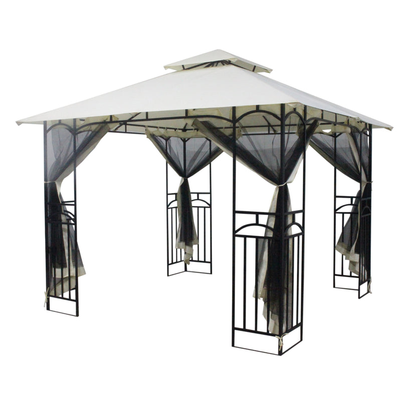 Silver & Stone Outdoor Winchester Premium Gazebo 3m x 3m - Beige