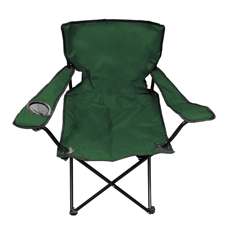 Steel Single Seat Camping Chair- Green