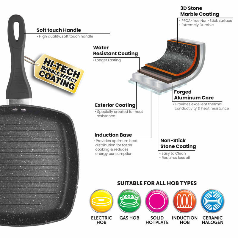 Sovereign Stone 25cm Griddle Pan