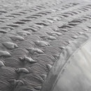 Lewis's Aria Quilted Satin Panel Luxury Duvet Set - Silver