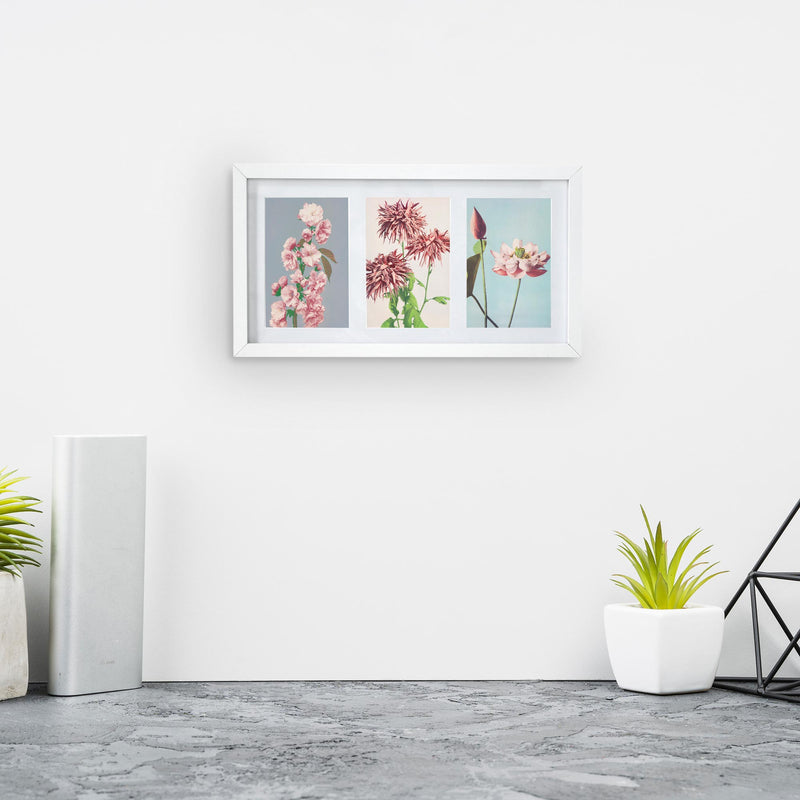 Lewis's Multi Aperture Photo Picture Frame with 3 Photos (White, 4" x 6")