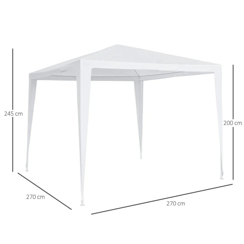 Outsunny 2.7m x 2.7m  Party Tent White