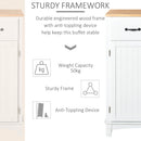 HOMCOM Kitchen Storage Cabinet - White