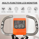 HOMCOM Folding Exercise Bike - White & Orange