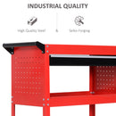DURHAND 3-tier Tool Trolley Cart Roller Cabinet Garage Workshop With Drawer