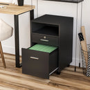Vinsetto Filing Cabinet with 2 Drawers 40x40x60cm Black