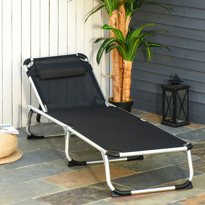 Outsunny Lounge Chair - Black