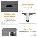 PawHut  Dog Kennel House - Grey