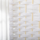 HOMCOM 4 Panel Folding Room Divider, 170cm Freestanding Privacy Screen, White