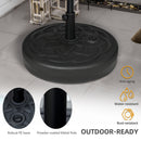 Outsunny Garden Umbrella Base Water Or Sand Filled Weight With Built-In Handle