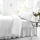 Non Iron Percale Bedding Sheet Range - White
