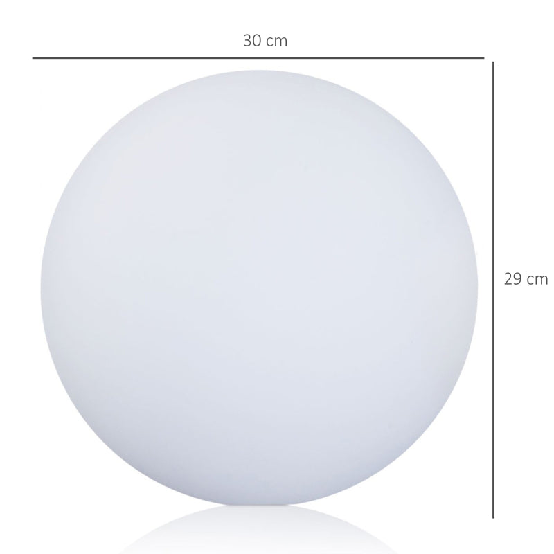 HOMCOM Glowing LED Ball 35cm Colour Change with Rechargeable Battery
