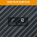 HOMCOM Folding Aluminium Wheelchair Ramp 122x73cm 272KG Capacity for Home