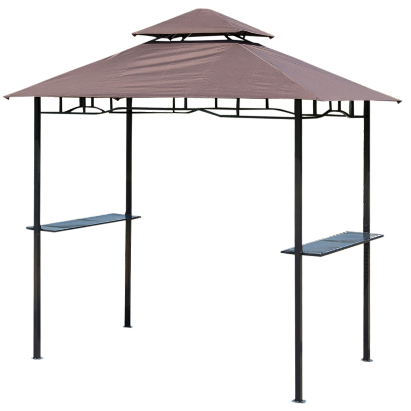 Outsunny Grill Gazebo Brown