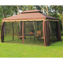Outsunny Garden Gazebo - Brown
