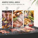 Outsunny Outdoor Electric Charcoal BBQ Rotisserie Grill