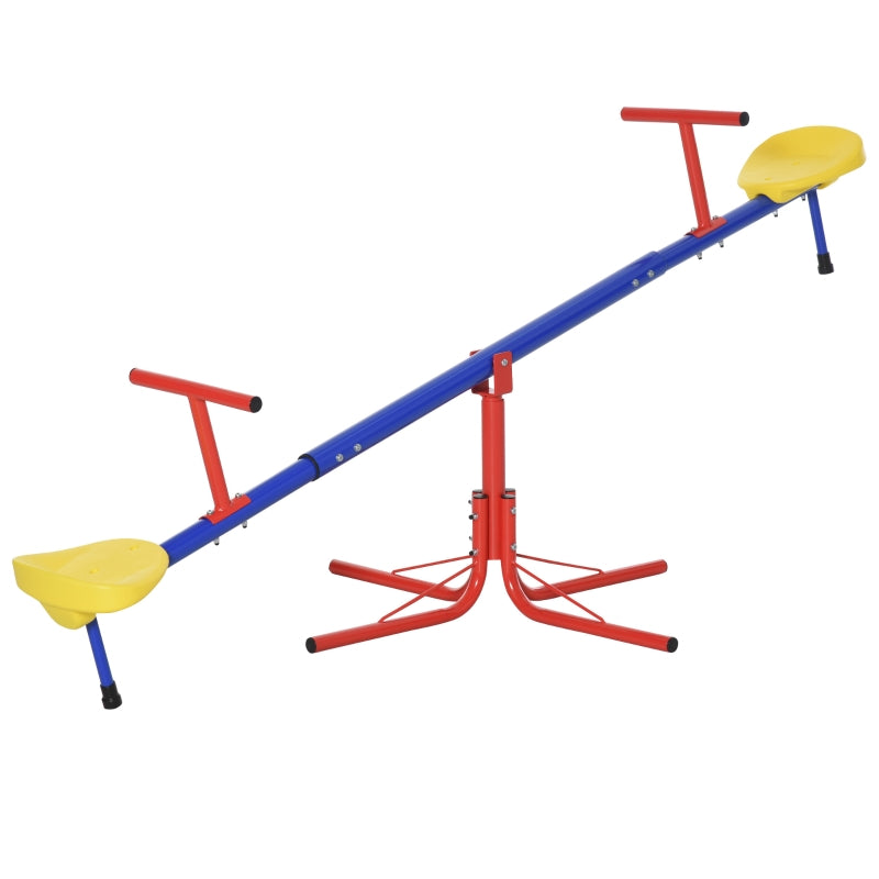 Outsunny Kids Seesaw Metal frame 3-8yrs - 360 degree swivel