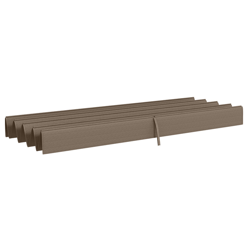 Outsunny Pergola Sun Shade Cover Roof Replacement for 3 x 2.15m Pergola, Coffee