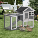 PawHut 2 Tier Wooden Rabbit Hutch
