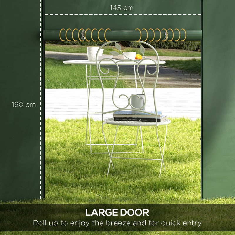 Outsunny 3x3(m) or 3x6m Pop Up Gazebo Side Panels Replacement, 2 Pack, Green