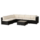 Outsunny-Rattan 6  Seat Cushion replacement set