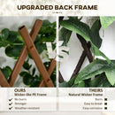 Outsunny 2 Pieces Decorative Trellis with Artificial Leaves, 2m x 1m, Eucalyptus