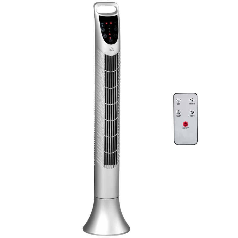 HOMCOM Tower Fan 3 Speed 91.5cm - Silver