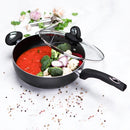 Pendeford Diamond Collection Deep Saute with Glass Lid 28cm